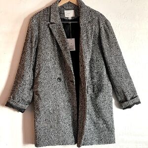 Black & White Tweed A New Day Boyfriend Blazer